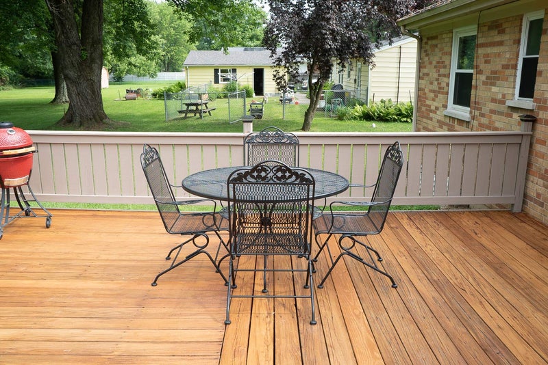 SaverSystems #1 Deck Premium Semi-Transparent Outdoor Wood Stain and Sealer in One - Water Based Wood Stain for Decks, Fences, & Siding - 1 Gallon (Light Walnut) - Image 5